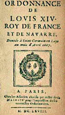 Ordenanzas de francia