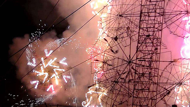 Durante el castillo pirotécnico