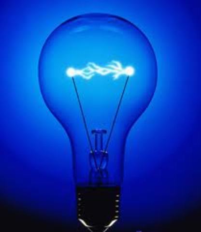 La primera lampara incandescente