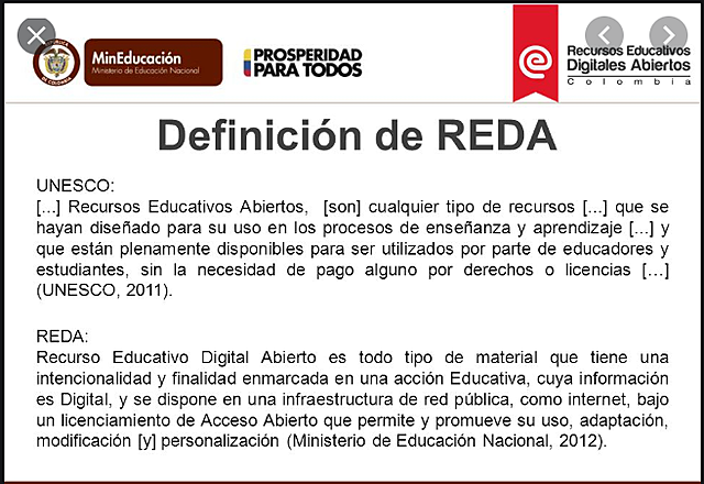 Ministerio de Educación Nacional (Definición de Recurso Educativo Digital)