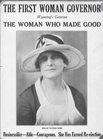 First woman to be elected as governors