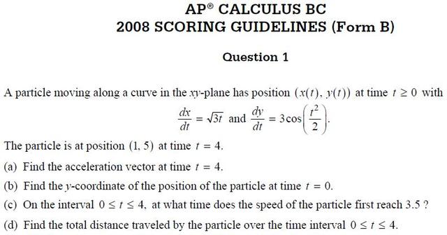 Free Response Practice Test