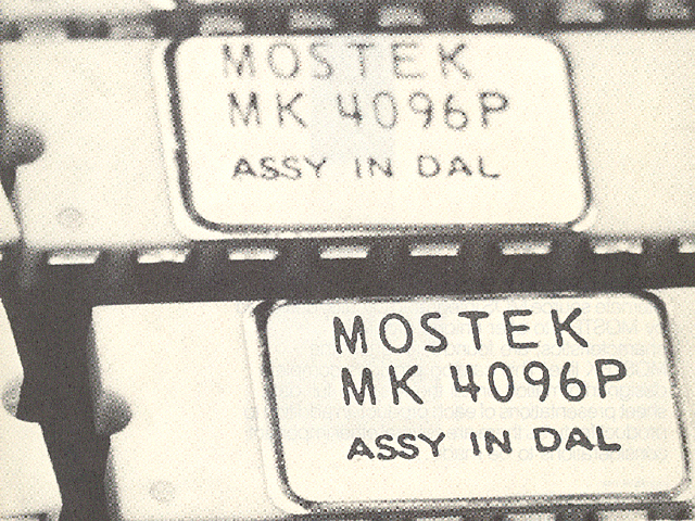 MOSTEK MK4096
