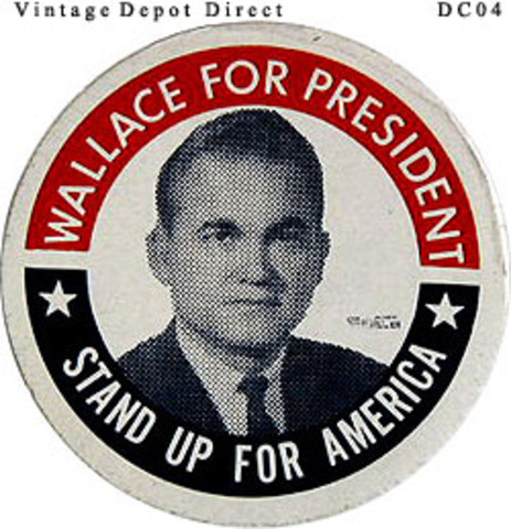 George Wallace shot while campaigning