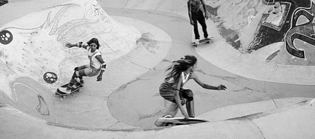 First slalom and freestyle competition.