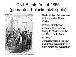 Congress passes the first Civil Rights Act