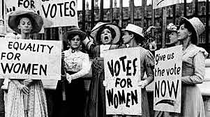 The first Women's Suffrage Amendment was introduced to congress