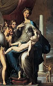La Virgen del Cuello Largo (Il Parmigianino, Florencia)
