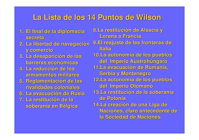 14 puntos de Wilson