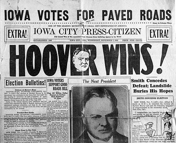 Hoover Elected President
