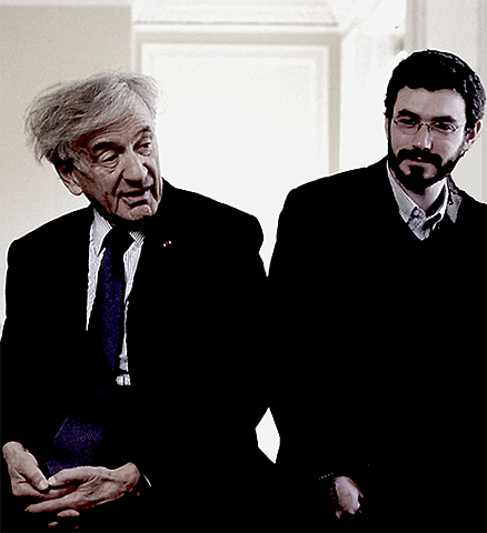 Ariel Burger became Wiesel's teaching assistant.