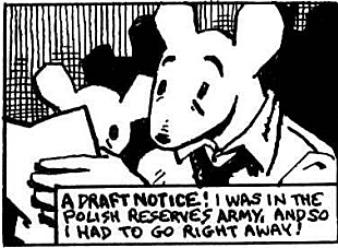 Vladek gets drafted for war to serve the Polish army