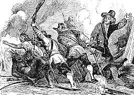 Puritans attacked a Pequot fort