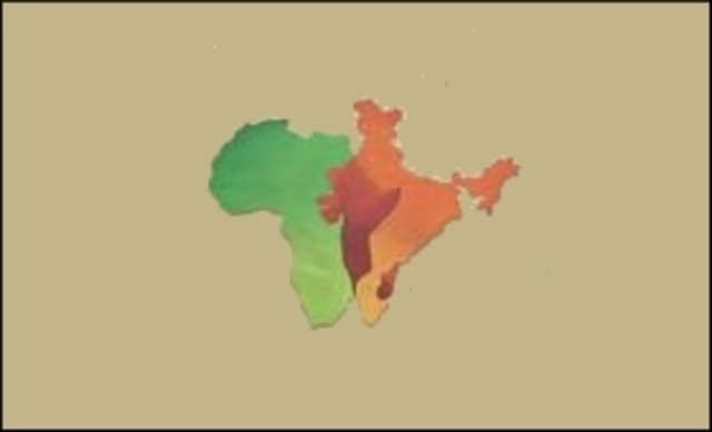 Africa and India separate from Antarctica