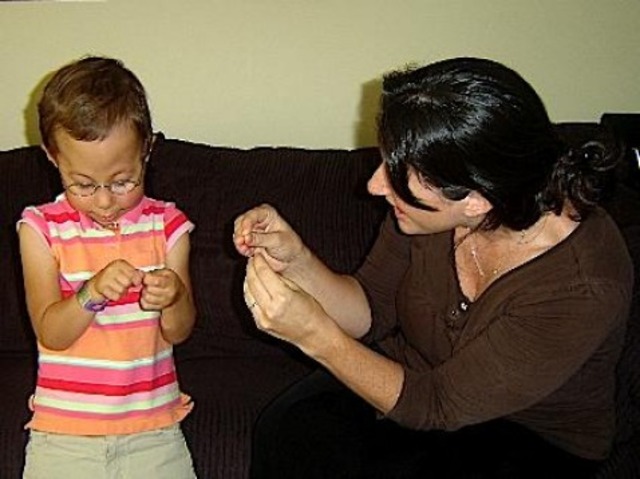 My dad taught his little brother sign language