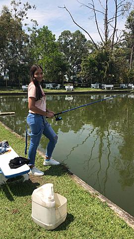 Fui a pescar con mi familia