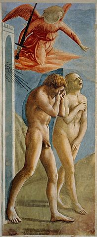 La expulsión de Adán y Eva del Paraíso terrenal (Masaccio, 1401-1428)