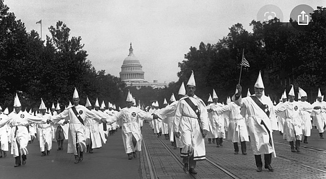 The KKK had its first organized march in D.C.