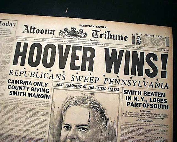 Hoover Elected President