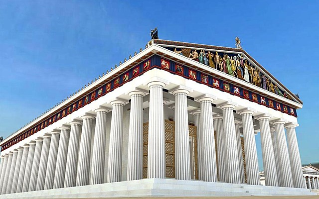 Παρθενώνας 448π.Χ.- 438π.Χ.Εγκαινιάστηκε στα Μεγάλα Παναθήναια.