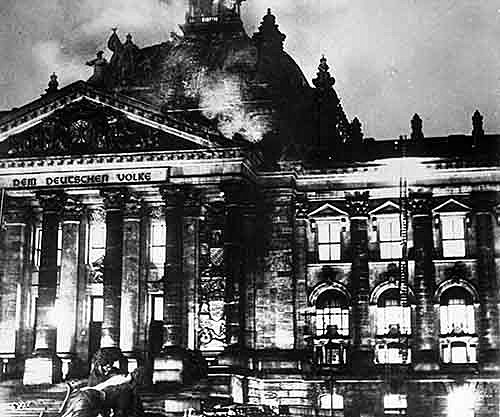 Communist party was banned after the Reichstag fire