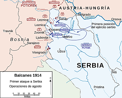 Austria-Hungría invade Serbia