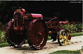 Primer tractor a gasolina