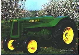 Tractor John Deere para cultivos frutales