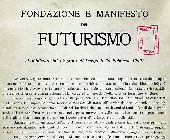 Manifiesto futurista