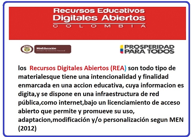 EL MINISTERIO DE EDUCACIÓN NACIONAL EN COLOMBIA DEFINE LOS RECURSOS EDUCATIVOS ABIERTOS (REA.)