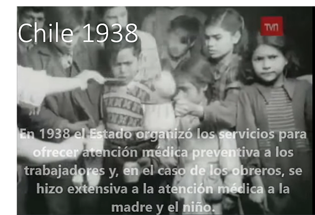 Chile organiza los servicios para ofrecer atención médica preventiva a los trabajadores, también se hizo extensiva a la madre y el niño
