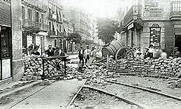SEMANA TRÁGICA DE BARCELONA.
