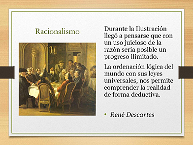 El Racionalismo y la Ilustración