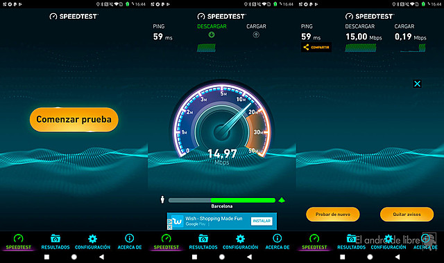 Velocidad de internet