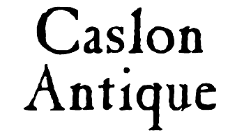 Caslon 240 Revival