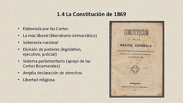 La constitución de 1869