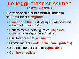 Leggi fascistissime