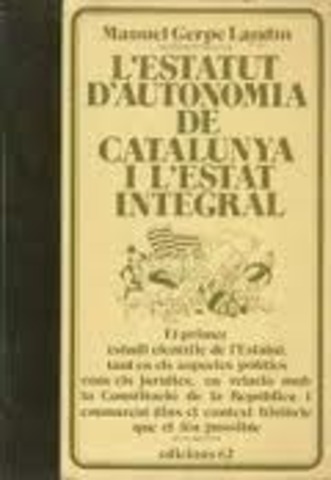 Estatut d'autonomia de Catalunya en democràcia