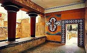 Construcción del palacio de Cnosos