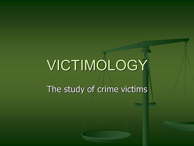VICTIMOLOGY