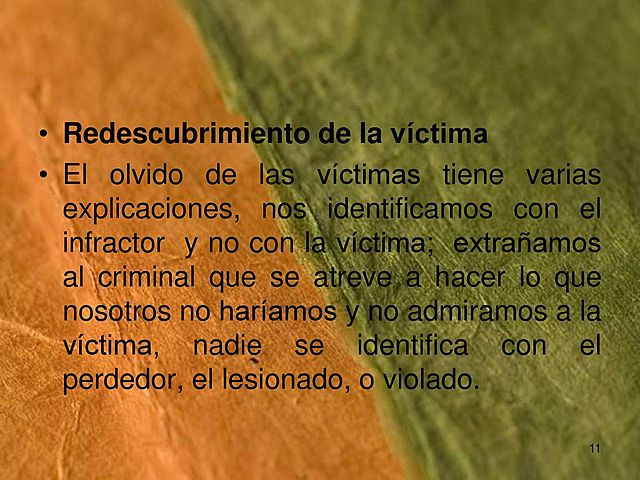 Redescubrimiento de la víctima