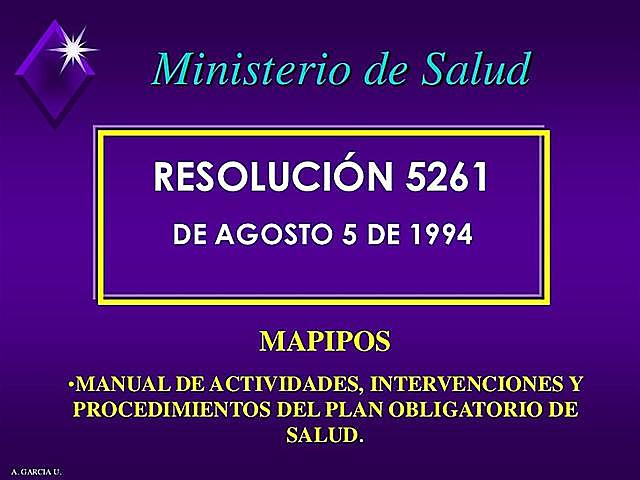 Resolucion 5261