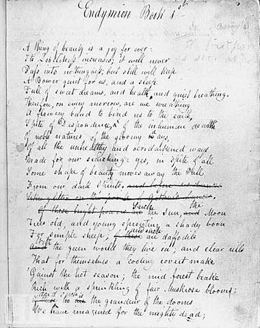 John Keats: ´´Endimión´´