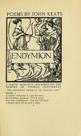 John Keats: ``Endimión´´