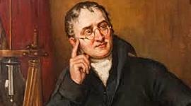 Timeline: Teoría atómica de Dalton.