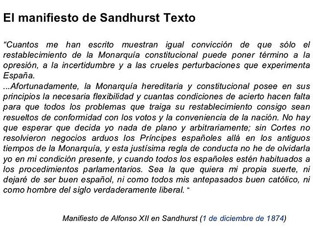 Manifiesto de Sandhurst.