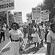 Supporters rights placards washington dc august 28 1963