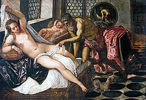 Venus, Vulcano y Marte (Tintoretto, Munich)