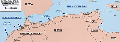 Desembarco aliado en África. Derrota Italo-Alemana en norte de África