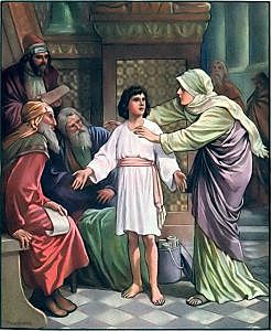 Jesus age 12 in the temple